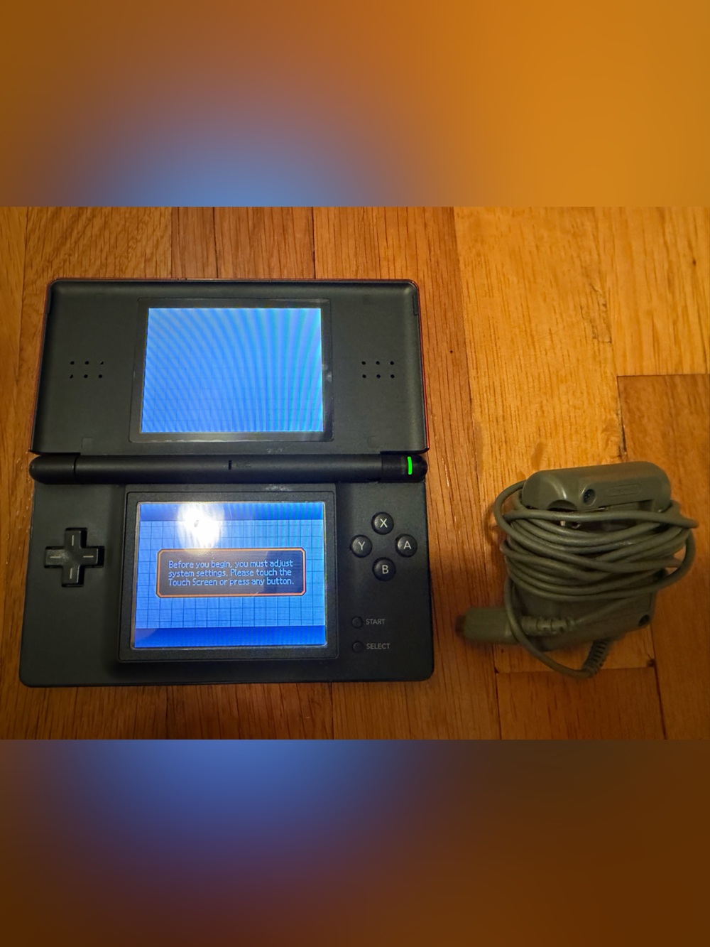 Nintendo Red DS lite with Charger